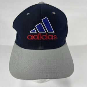 Vintage Adidas Equipment Snapback Hat Navy Blue Gray Big Boy Headwear Sri Lanka